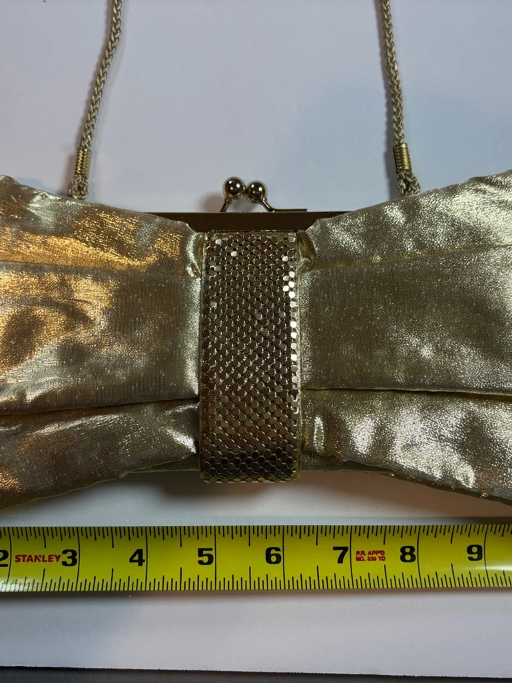Kate Landry Gold Evening Clutch Handbag